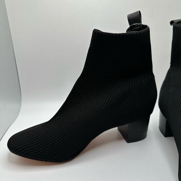 CUSHIONAIRE Women's Neely Stretch bootie +Memory Foam 8 WIDE BLACK - Picture 7 of 7